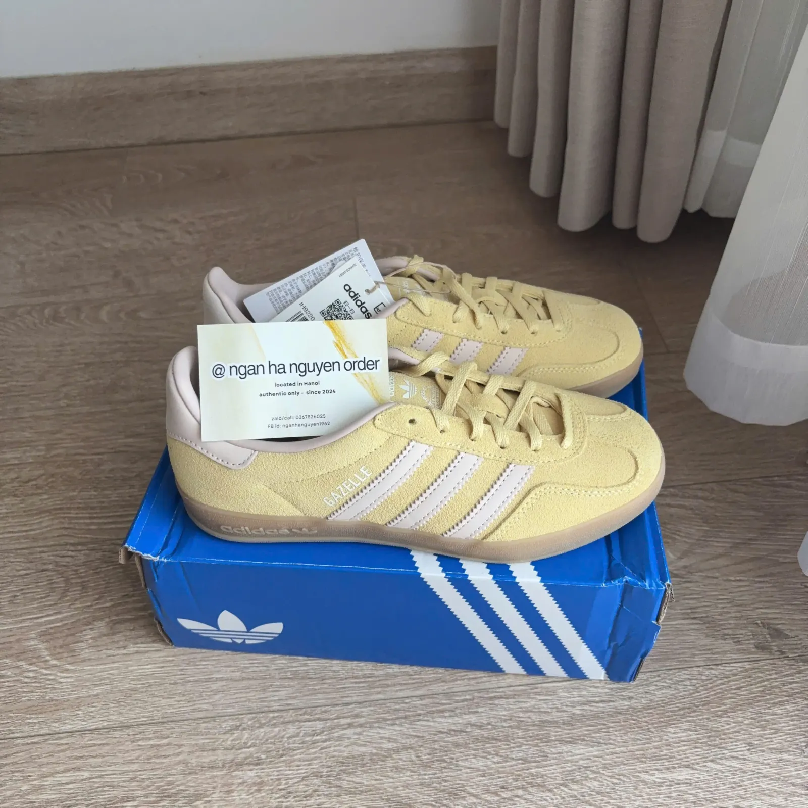Adidas Gazelle Indoor Sneakers Almost Yellow (IH9220)