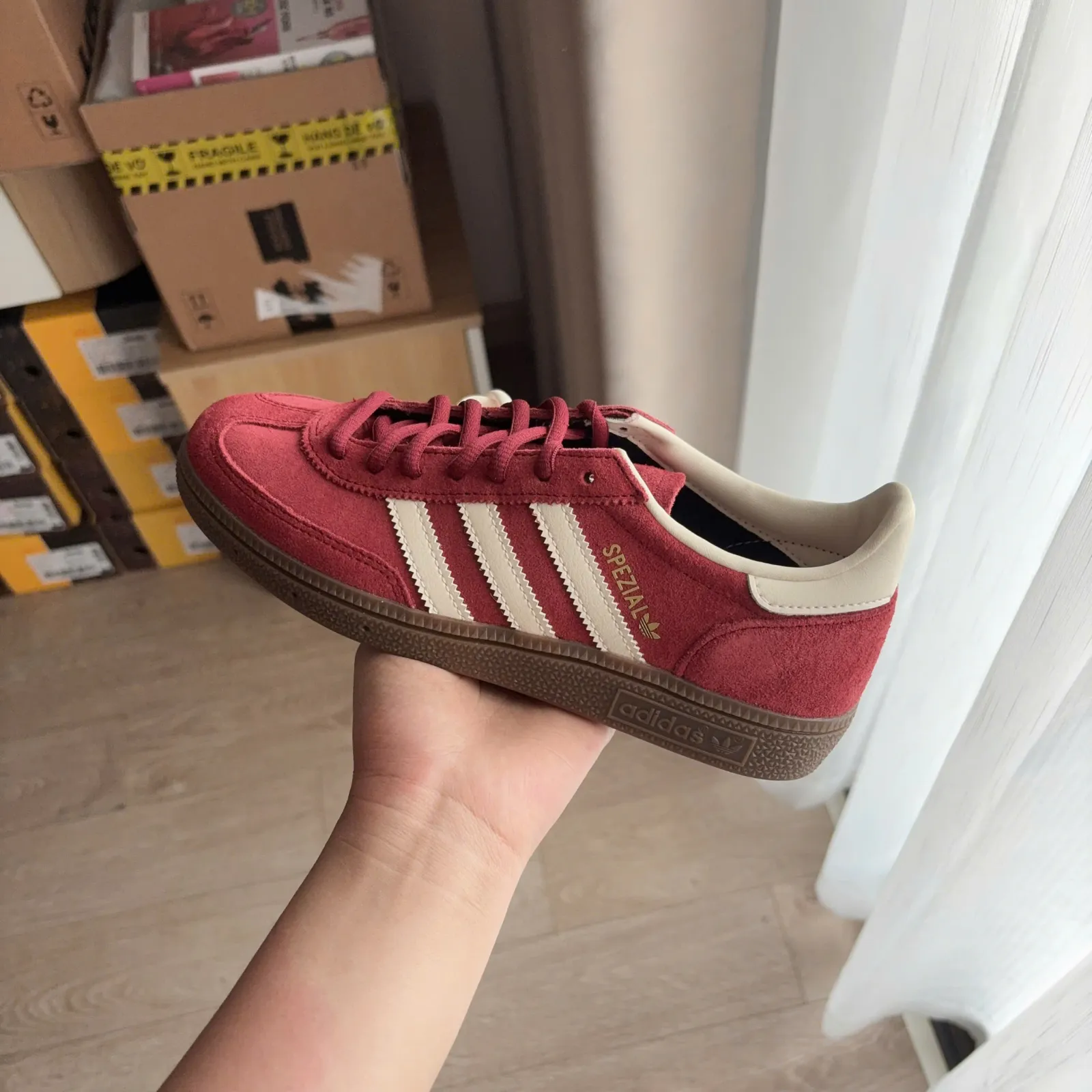 Adidas Handball Spezial "Noble Maroon" Gum (JR2122)