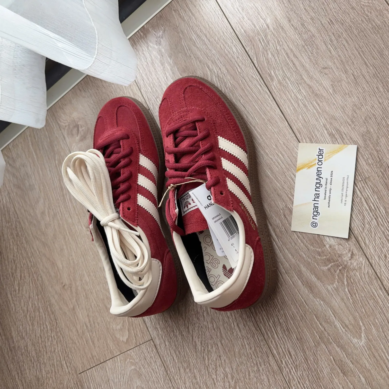 Adidas Handball Spezial "Noble Maroon" Gum (JR2122)