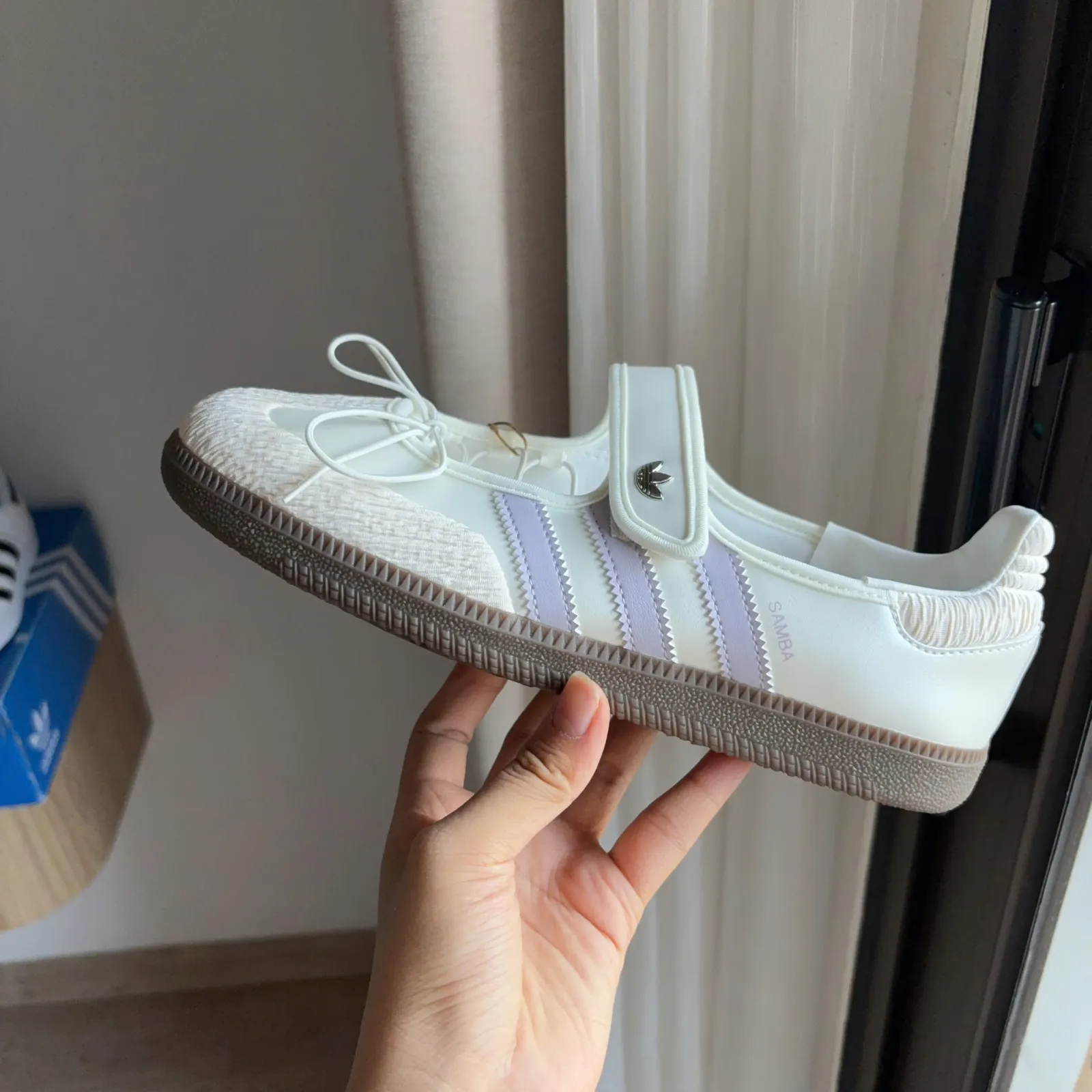 Adidas Samba Jane Chalk White Silver Dawn (LB8627)