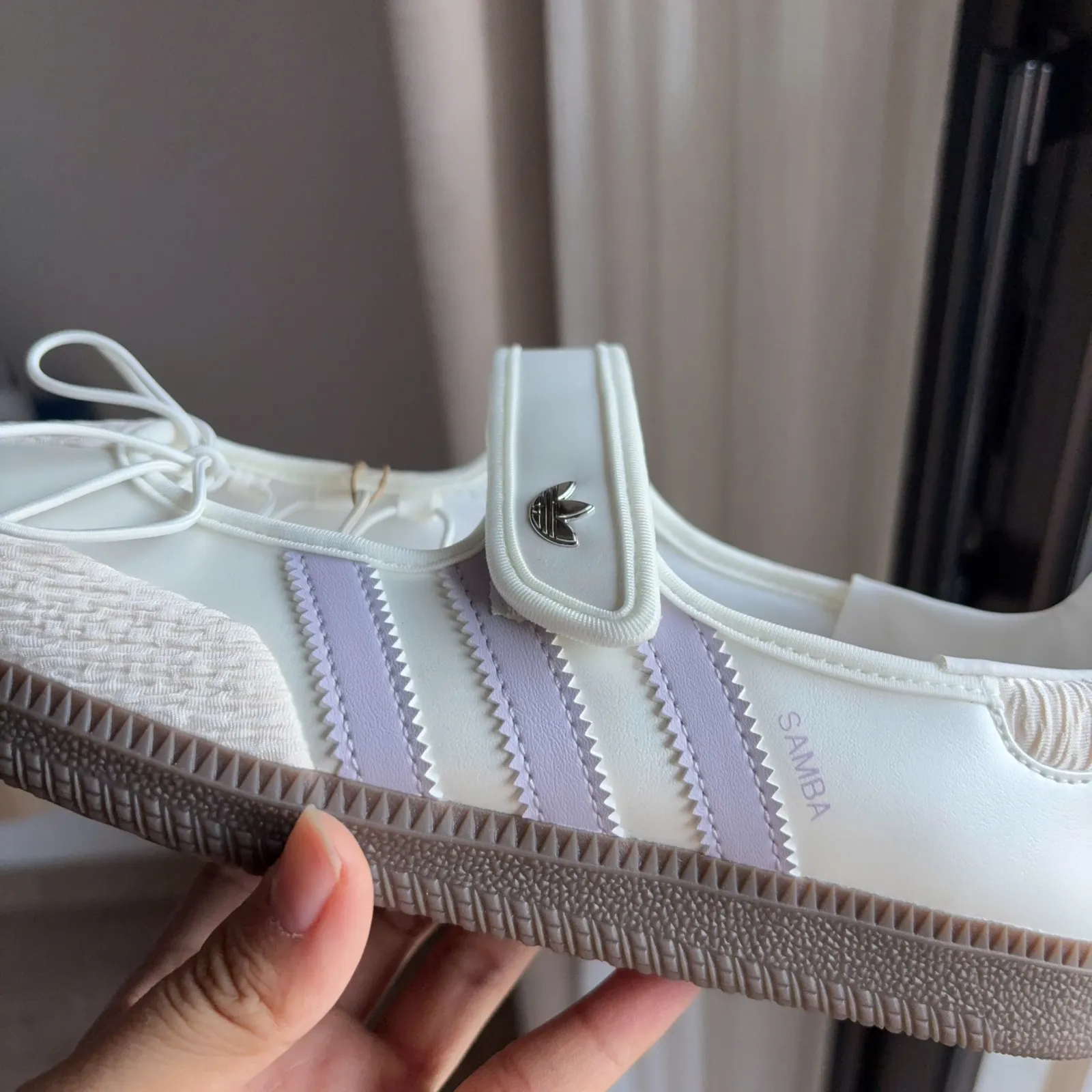 Adidas Samba Jane Chalk White Silver Dawn (LB8627)