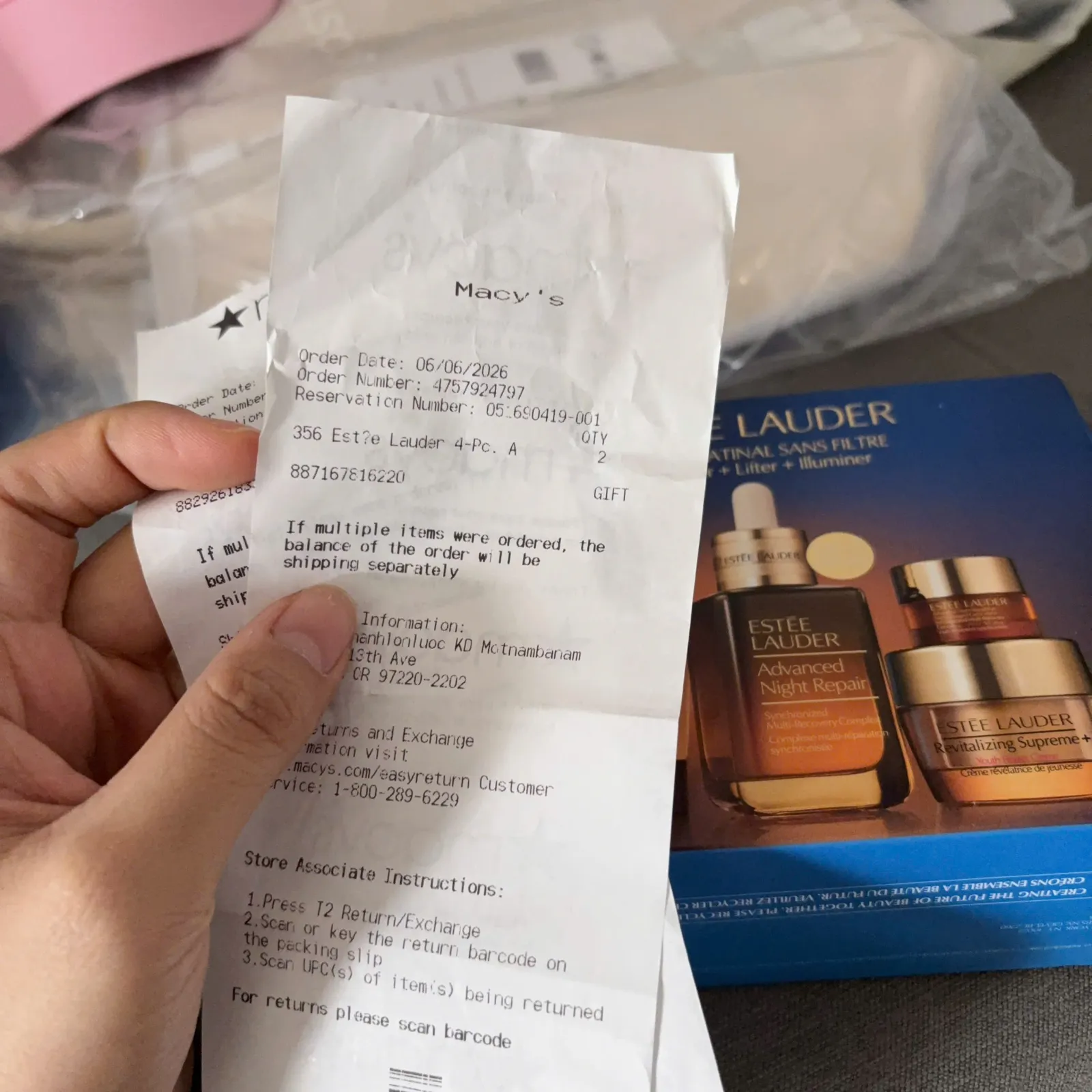 (Bill Macy's) Estee Lauder Macy's US Gift Set (Fullsize)
