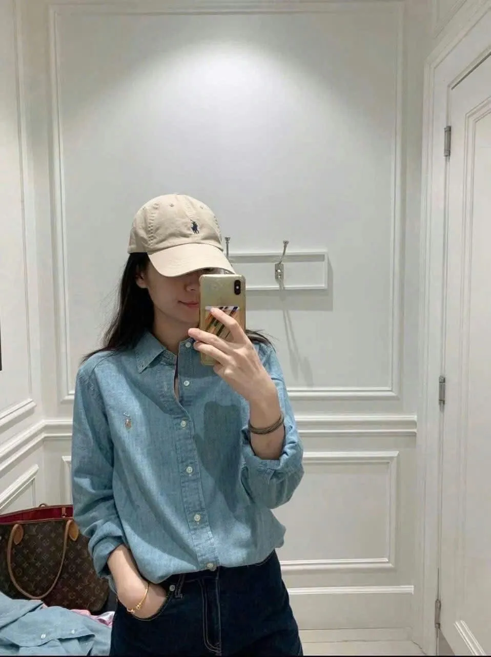 (Bill Macys) Ralph Lauren Big Boys Cotton Chambray Shirt 2