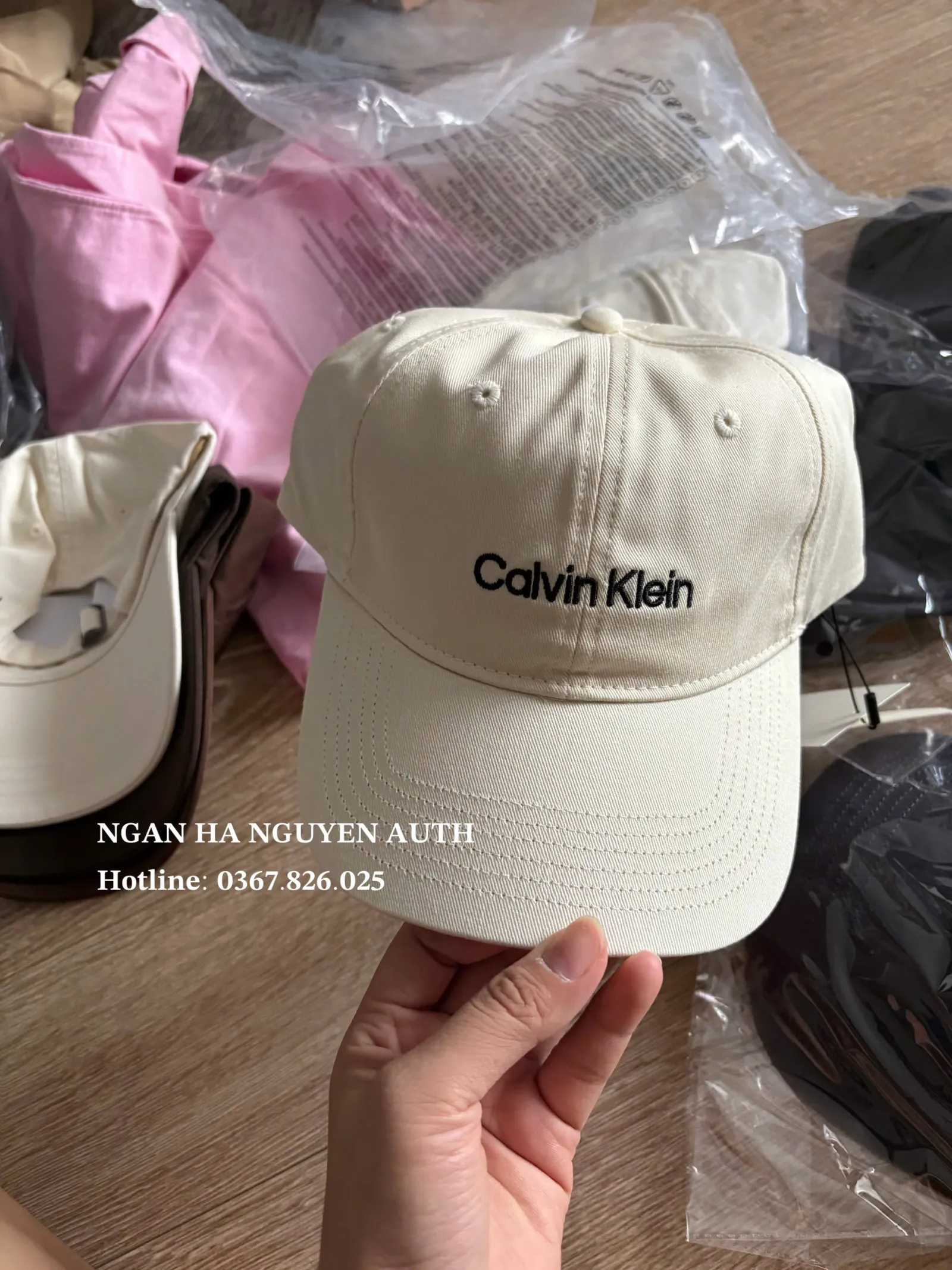 (Bill US) Mũ Calvin Klein Monogram 4 (Size Adult)