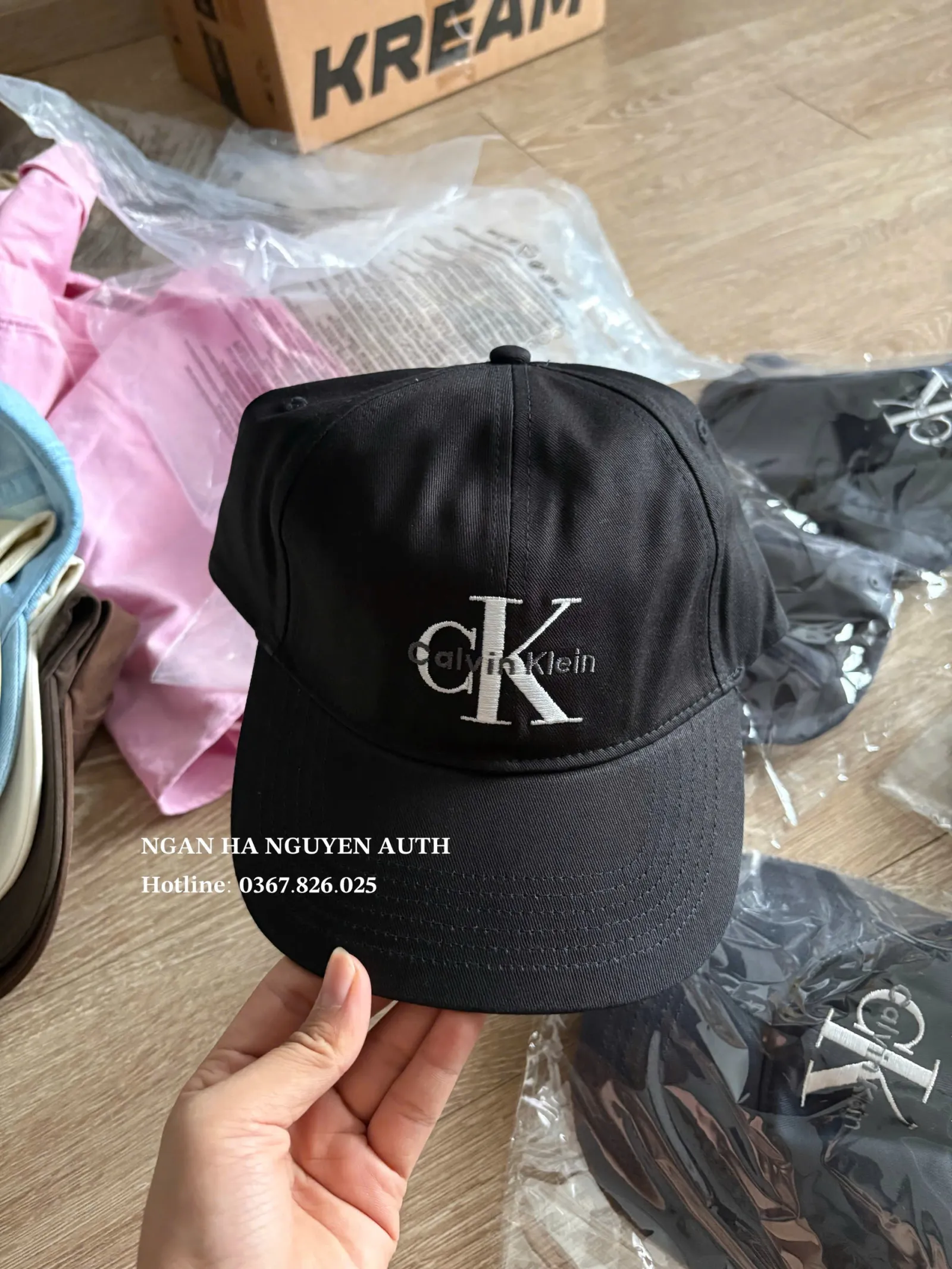 (Bill US) Mũ Calvin Klein Monogram Black (Size Adult)