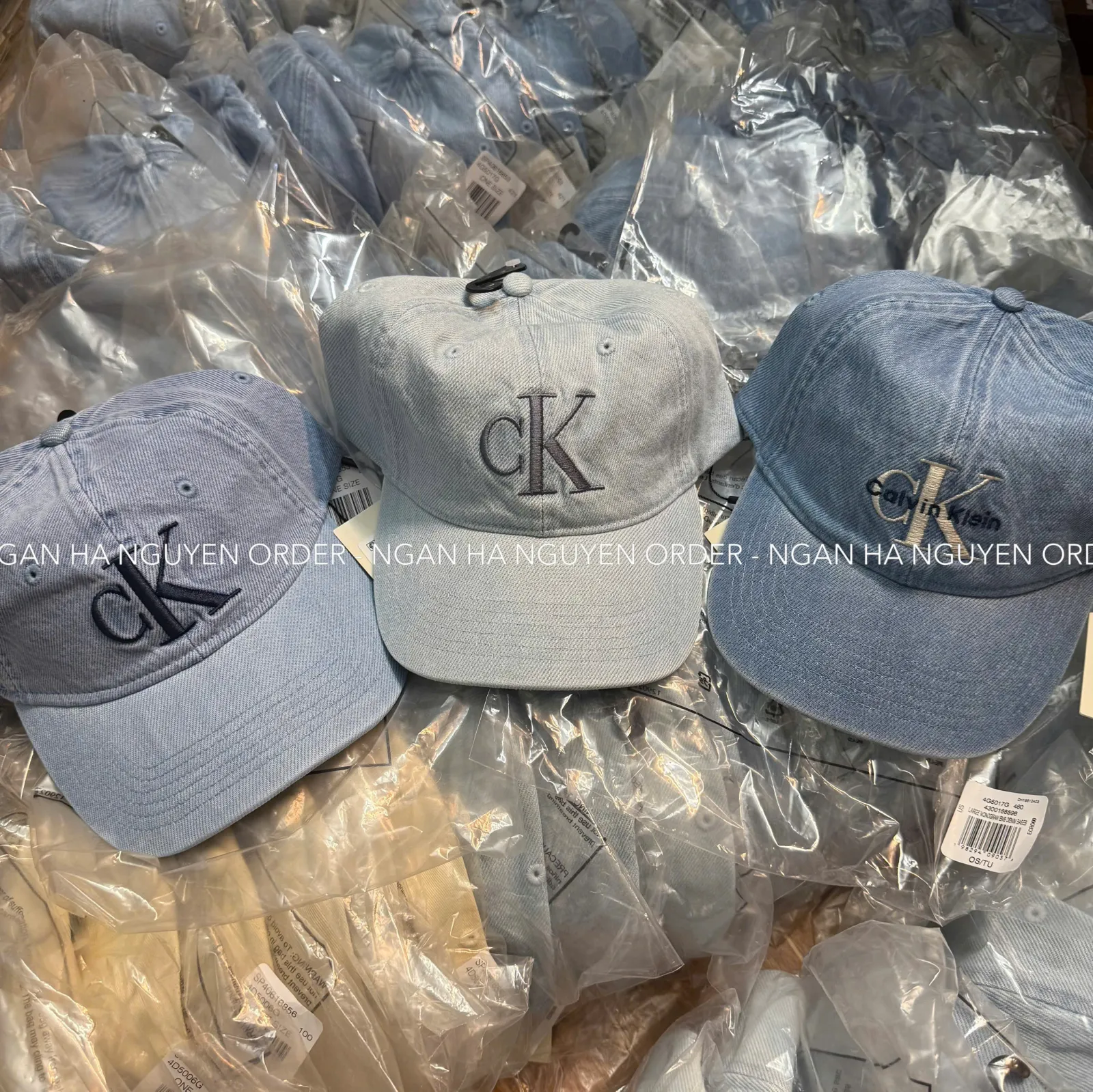 (Bill US) Mũ Calvin Klein Monogram Denim (Size Adult)