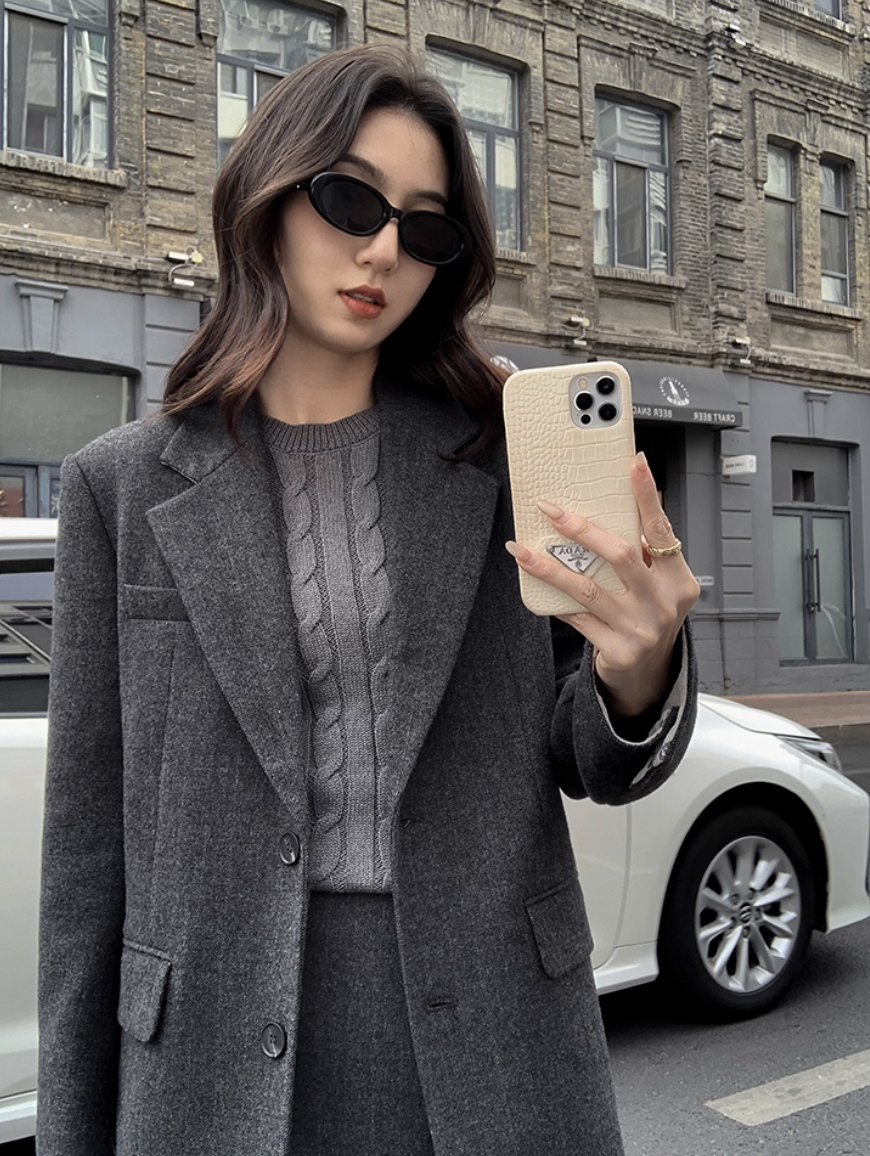 Set Dạ Mulvan Cao Cấp (Xám)