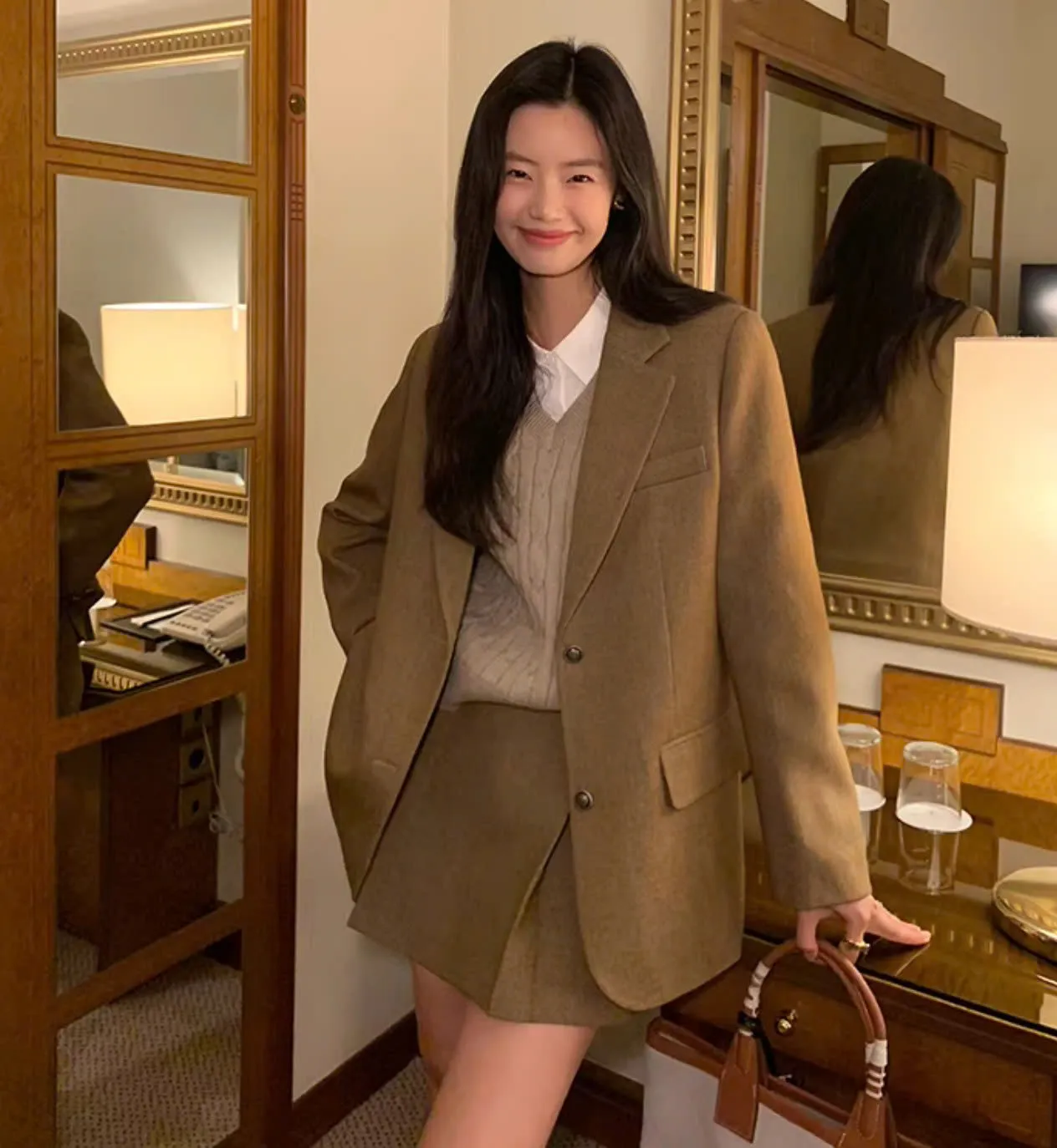 Set Blazer Dạ Pusumede