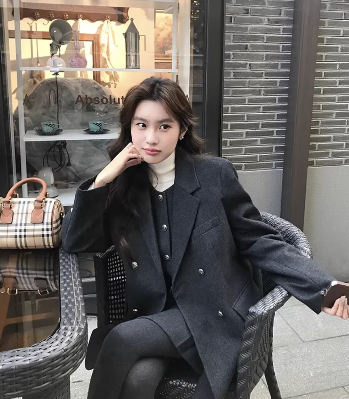 Set Dạ Lông Cừu Mulvan (Blazer + Chân váy)