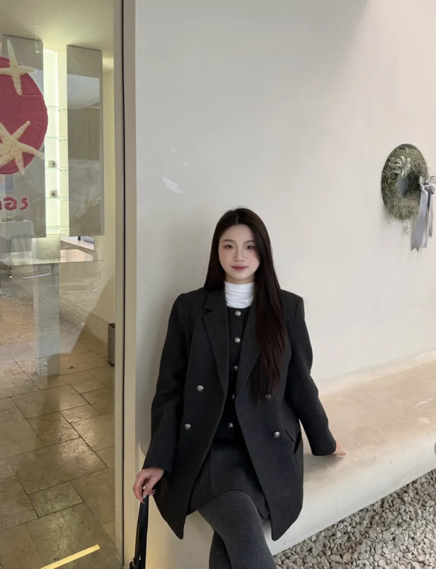 Set Dạ Lông Cừu Mulvan (Blazer + Chân váy)