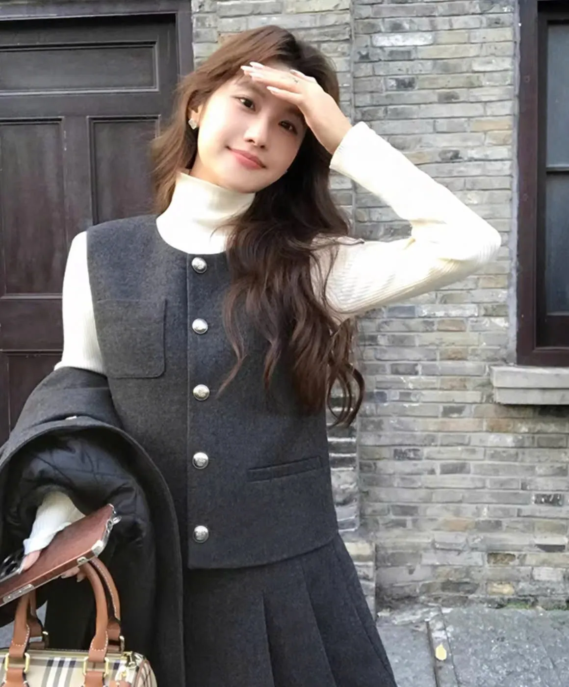 Set Dạ Lông Cừu Mulvan (Blazer + Chân váy)